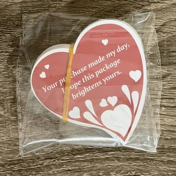 (50) YOU ARE THE HEART OF MY BUSINESS Appreciation Thankyou Cards - Picture 2 of 6